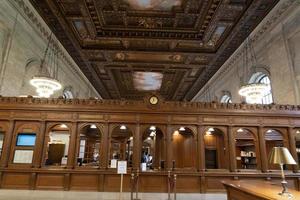 NEW YORK, USA - MAY 4 2019 - Interior of Public Library on 5th avenue photo