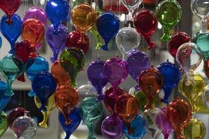 baloon shape Murano glass close up detail photo