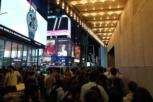 NEW YORK, USA - MAY 25 2018 - Times square full of people photo