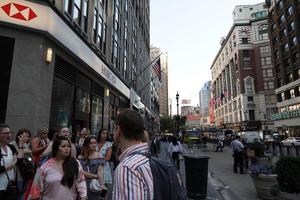 NEW YORK, USA - MAY 25 2018 - Times square full of people photo