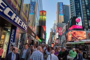 NEW YORK, USA - MAY 25 2018 - Times square full of people photo