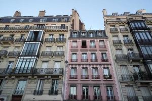 París techos chimenea y edificio cityview foto