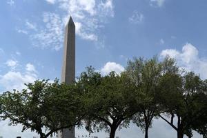 monumento conmemorativo del obelisco de washington en dc foto