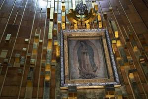 MEXICO CITY, MEXICO - JANUARY 30 2019 - Pilgrims at Guadalupe Cathedral photo