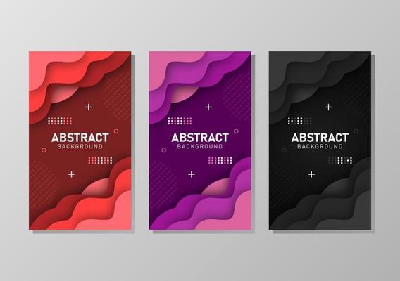 Colorful liquid and geometric background with fluid gradient shapes