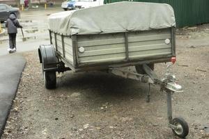 Trailer for car. Cart on wheels. photo