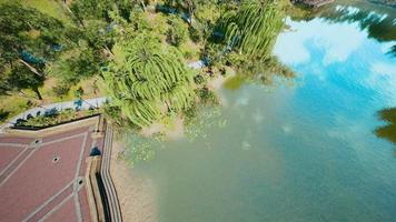 parque central de la ciudad en el día de verano foto