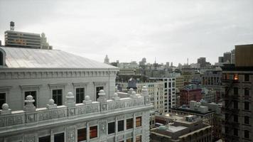 The roof of the building with ventilation hatchways photo