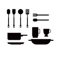 Kitchen tools vector icon