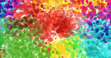 Aquarell-Splash-Malerei-Hintergrund, digital gemalte Aquarell-Textur, bunte Textur-Oberflächengestaltung. abstrakter holographischer Hintergrund. abstrakte Malerei-Textur video