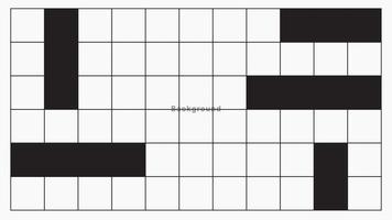 Square outline pattern on white background with block black shapes. Ready for use on web, advertisements, covers, banners, posters, and related about backgrounds. vector