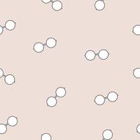Seamless retro groovy pattern. Groovy power. Eyes on pastel rose background. Naive vector design. Style of the 60s, 70s, 80s.