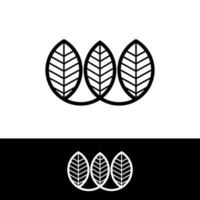 black and white simple and elegant logo template, suitable for restaurant or company and the like vector EPS