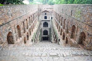 Agrasen Ki Baoli Step Well situated in the middle of Connaught placed New Delhi India, Old Ancient archaeology Construction photo