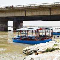 Ganga as seen in Garh Mukteshwar, Uttar Pradesh, India, River Ganga is believed to be the holiest river for Hindus, A view of Garh Ganga Brij ghat which is very famous religious place for Hindus photo