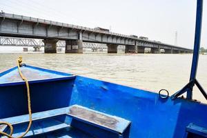 Ganga as seen in Garh Mukteshwar, Uttar Pradesh, India, River Ganga is believed to be the holiest river for Hindus, A view of Garh Ganga Brij ghat which is very famous religious place for Hindus photo