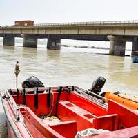 Ganga as seen in Garh Mukteshwar, Uttar Pradesh, India, River Ganga is believed to be the holiest river for Hindus, A view of Garh Ganga Brij ghat which is very famous religious place for Hindus photo