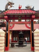 Tegal, January 2022. Tek Hay Kiong Temple, a place of worship for the Chinese community in Tegal photo