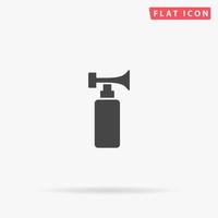 Air Signal Horn flat vector icon. Glyph style sign. Simple hand drawn illustrations symbol for concept infographics, designs projects, UI and UX, website or mobile application.