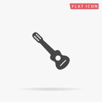 Charango flat vector icon. Glyph style sign. Simple hand drawn illustrations symbol for concept infographics, designs projects, UI and UX, website or mobile application.