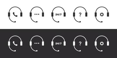 Technical support icons. Customer support. Help and support icon. Vector images