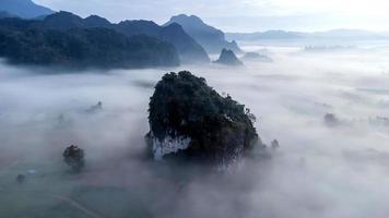 Aerial view of  Phu Lanka National Park Phayao province north of Thailand photo