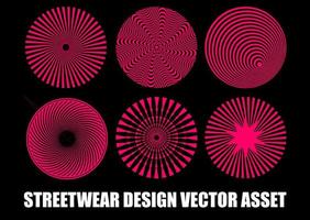 activo de vector de streetwear para diseño de camiseta