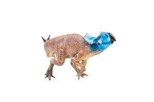 Protoceratops  , dinosaur on  isolated background photo