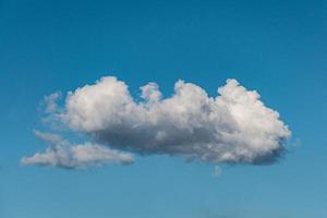 white clouds on blue sky photo