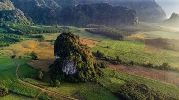 landscape of mountains fog  Phu Lanka National Park Phayao province north of Thailand photo