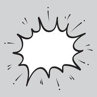 Doodle sketch style of Starburst, sunburst, Element Fireworks Black Rays. Comic explosion effect. Radiating, radial lines. cartoon hand drawn illustration for concept design. vector