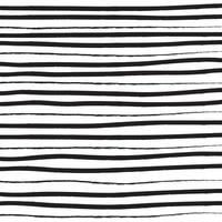 Black and white simple geometric wavy lines abstract background design. Hand drawn vector illustration