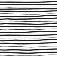 Black and white simple geometric wavy lines abstract background design. Hand drawn vector illustration