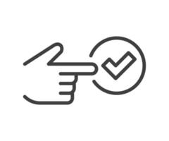 Good icon vector. Business success sign. Best quality symbol of correct, verified, certificate, approval, accepted, confirm, check mark. vector