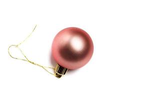 christmas ball isolated on white background photo