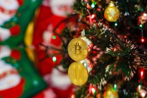 Bitcoin gold christmas photo