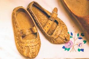 old women's leather shoes photo