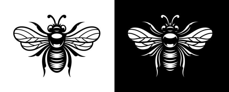 Honey Bee Black And White Vector Art, Icons, and Graphics for Free Download