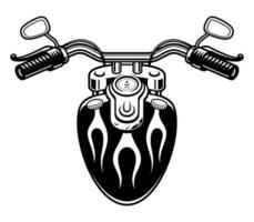 Ilustración de vector de manillar de motocicleta