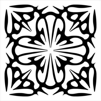 patrón de vector transparente en estilo de ornamento geométrico. ornamento de mosaico. ilustración vectorial de mosaico patrón simétrico