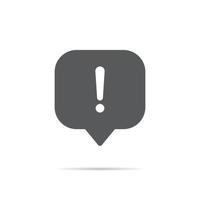 Speech bubbles with exclamation mark, report icon vector