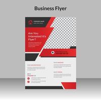 Corporate Business abstract vector template for Brochure, Poster, Corporate Presentation, Portfolio, Flyer, an infographic with red and black color size A4.