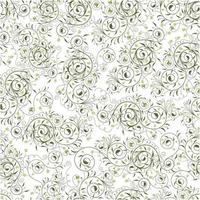 pattern seamless leaf floral repeat round spiral vector