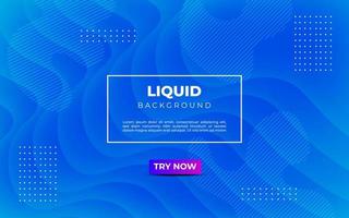 minimal abstract blue fluid liquid color wavy geometric shape background. eps10 vector