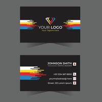 Modern professional business card design vector