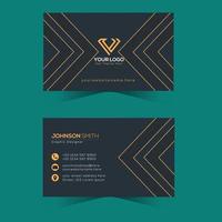 Modern professional business card design vector