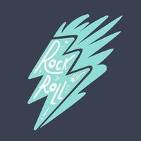 letras de rock and roll vector