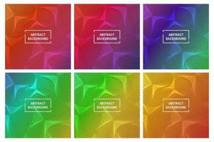 set of abstract background design with topographic line pattern. colorful and modern concept. used for backdrop, wallpaper, banner or flyer vector
