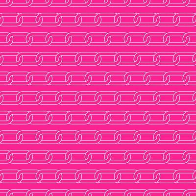 Linear chain seamless pattern. Lines emo magenta background. Trendy y2k wallpaper. Contemporary 90s ornament. Grid simple vector illustration. Geometric backdrop. Digital paper, textile print.