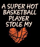 A super hot basketball player stole my valentines day vector